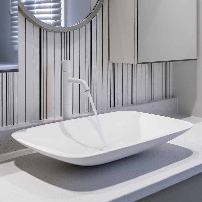 Robinet de salle de bain vasque, Blanc mat