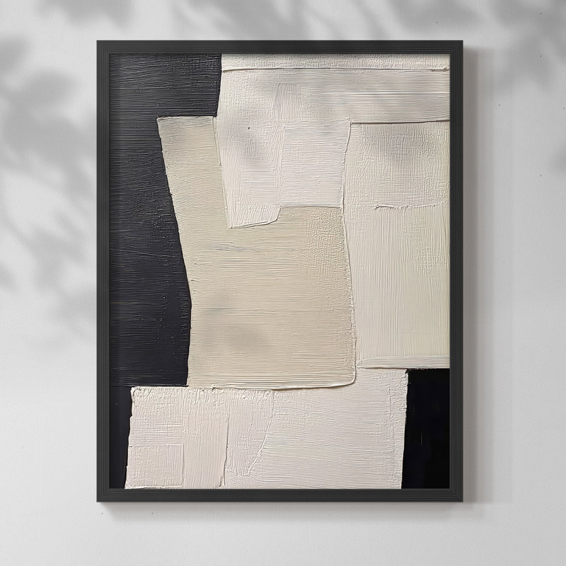 "ABSTRACT Series DCLII" par J Paul, Noir, noir, noir, noir, H 11 po x l 9 po
