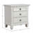 Gleda 3-Drawer Nightstand, White