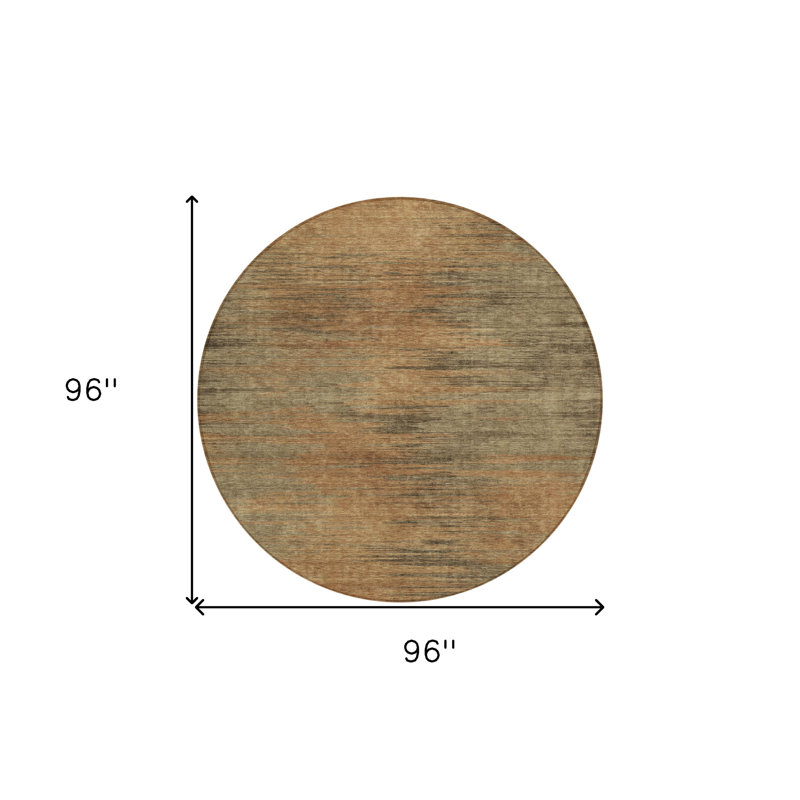 Tapis d'intérieur rond 8 po