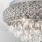 Delainy  20" 5 - Lights  Chrome Modern Dimmable Tiered  Unique/Statement Drum Crystal Flush Mount Lighting Fixture For Living Room/ Bedroom-535354130