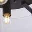 Plafonnier encastré 3 lumières Laia Antique Black