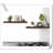 6 Piece Solid Wood Floating Shelf with Reclaimed Wood-766703858
