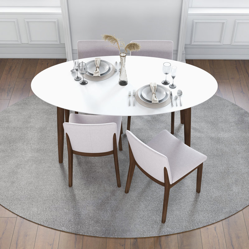 Ensemble de salle à manger 4 personnes Brufs, Beige