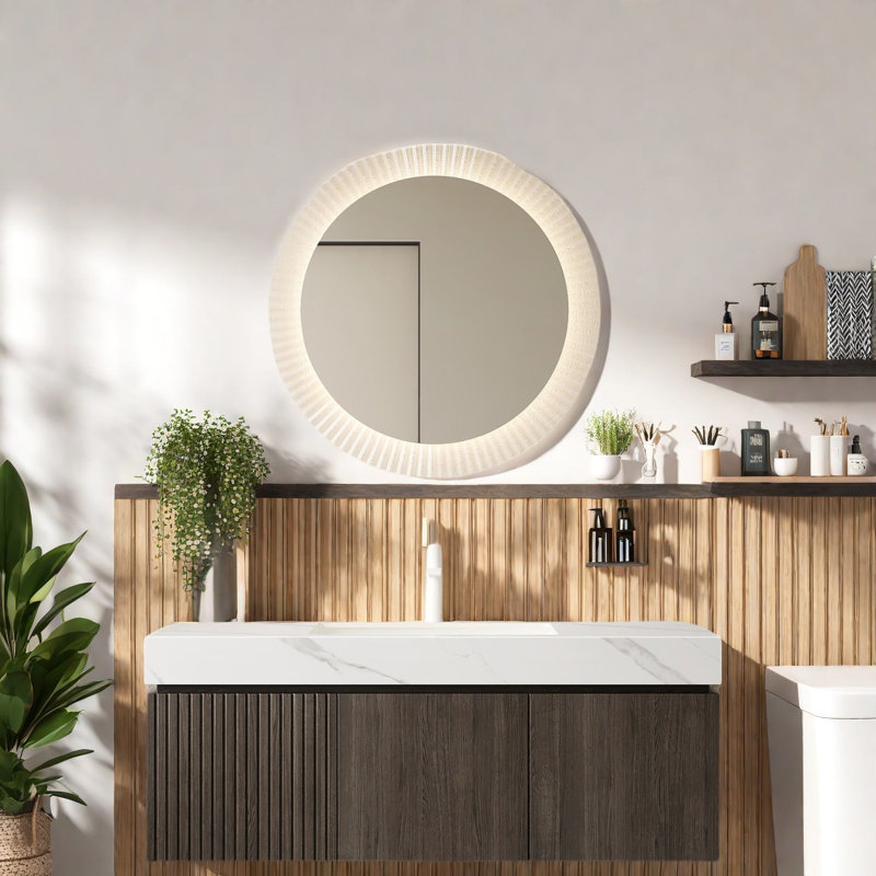 Meuble-lavabo moderne 48 "avec comptoir Carrara, finition espresso