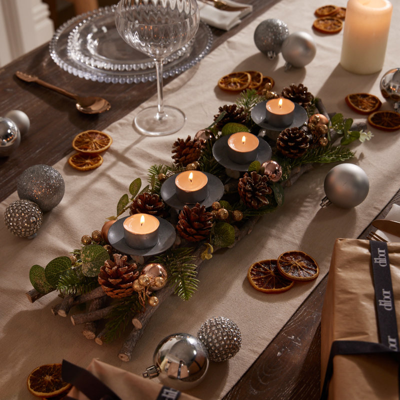 Wood Tabletop Tealight Holder