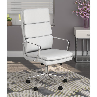 Chaise de bureau en similicuir Rusank