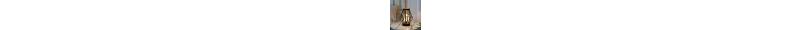 Banner 22Cm Black Metal Dimond Shape Cordless Table Lamp