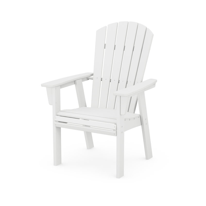 Chaise Adirondack POLYWOOD Nautical Curveback, Blanc