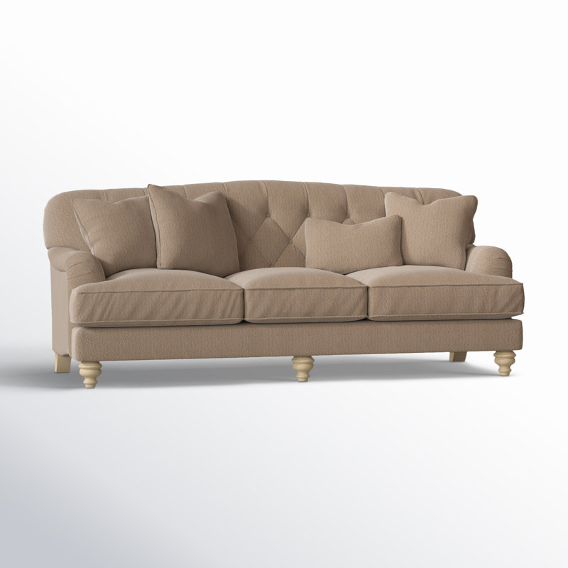 Sullivan 90'' Upholstered Sofa, Linen, Yes, Goody Dark Blue