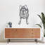 Art mural abstrait d'un chien - ACM-1314204926-1314204925