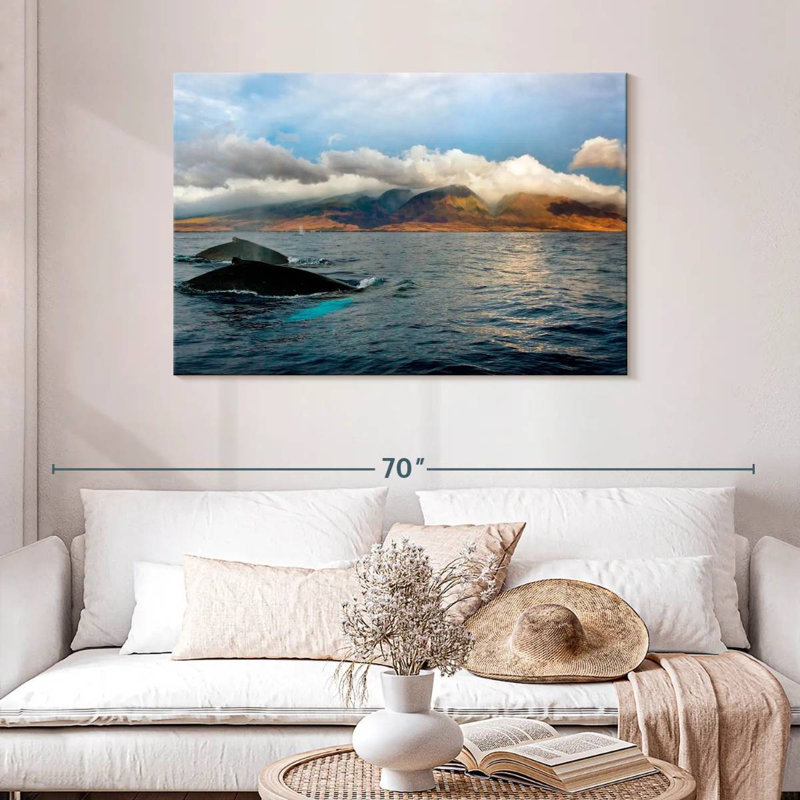 Hannes Maui Humpback Whales, 30" H x 45" W