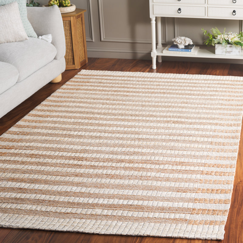 Natural Fiber 561 Jacquard Performance Striped Rug, Rectangle 5' x 8'