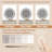 3 In 1 Vanity Desk With Mirror And Light ,Small Makeup Vanity Set With Charging Station, With 2 Drawers And Open Storage Space, With Upholstered Stool, Compact Dressing Table Writing Desk For Small Sp
