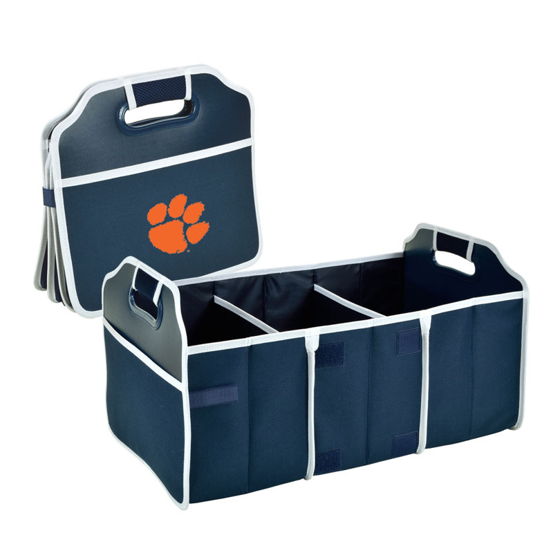 NCAA Clemson Tigers 3-Section Folding Trunk Organizer