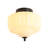 Glint 1 - Light Opal Glass Semi Flush Mount Ceiling Light for Hallway