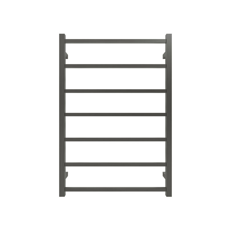 Chauffe-serviettes électrique mural, Gris bronze brossé