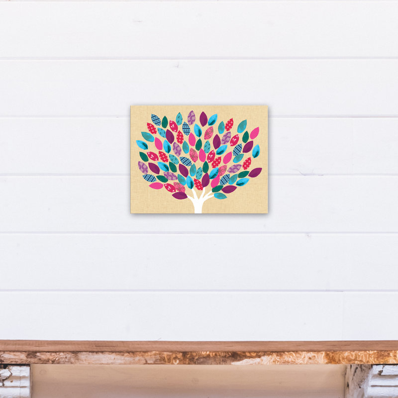 Art sur toile arborescent Belanger, H 11 po x l 14 po x P 1,25 po