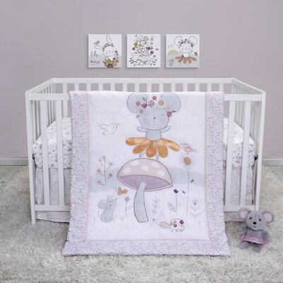 Meza 4 - Piece Crib Bedding Set