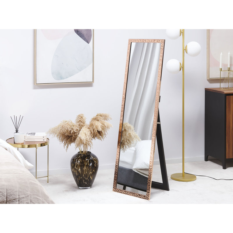 Rankin Flat Floor Mirror, Copper