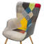 Burgos Upholstered Wingback Chair with Footstool