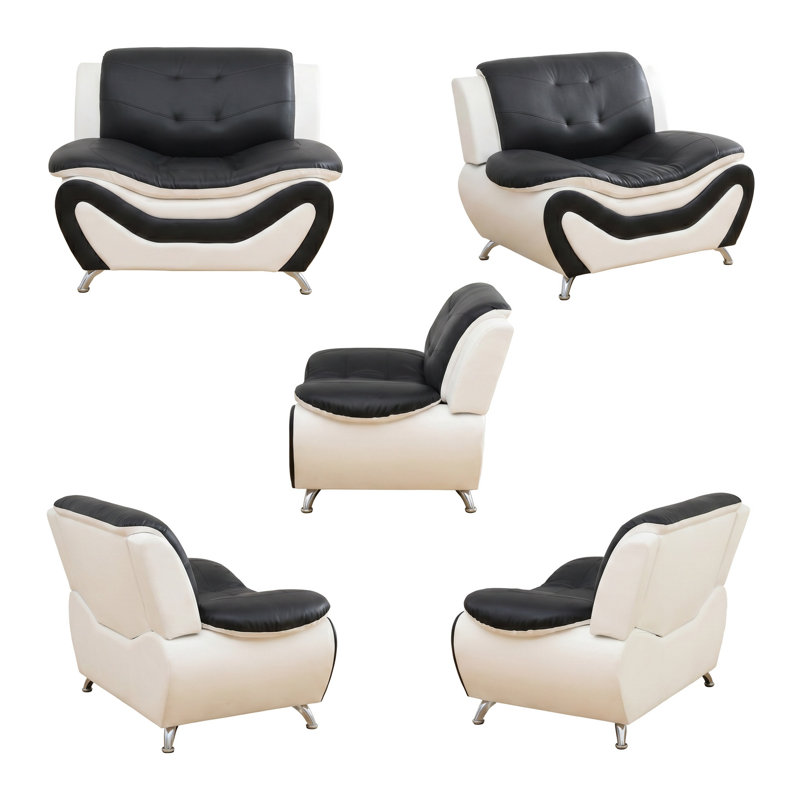 42''Modern Two-Tone Single Sofa