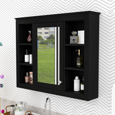 Armoire de toilette murale avec rangement dissimulé Zackaria