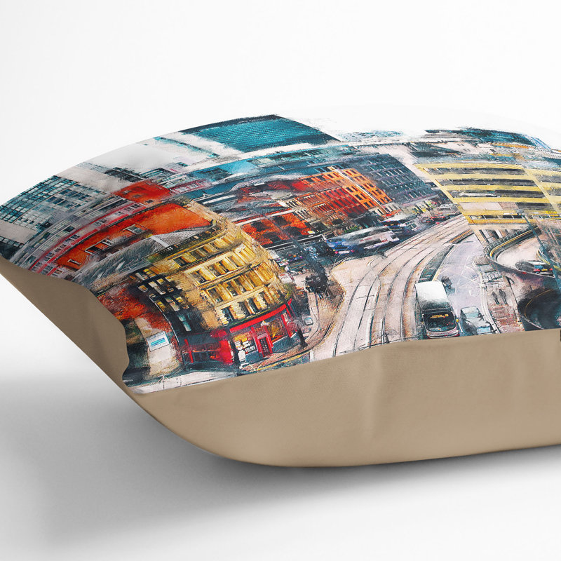 Square Cushion, 40cm H x 40cm W x 15cm D, Stone