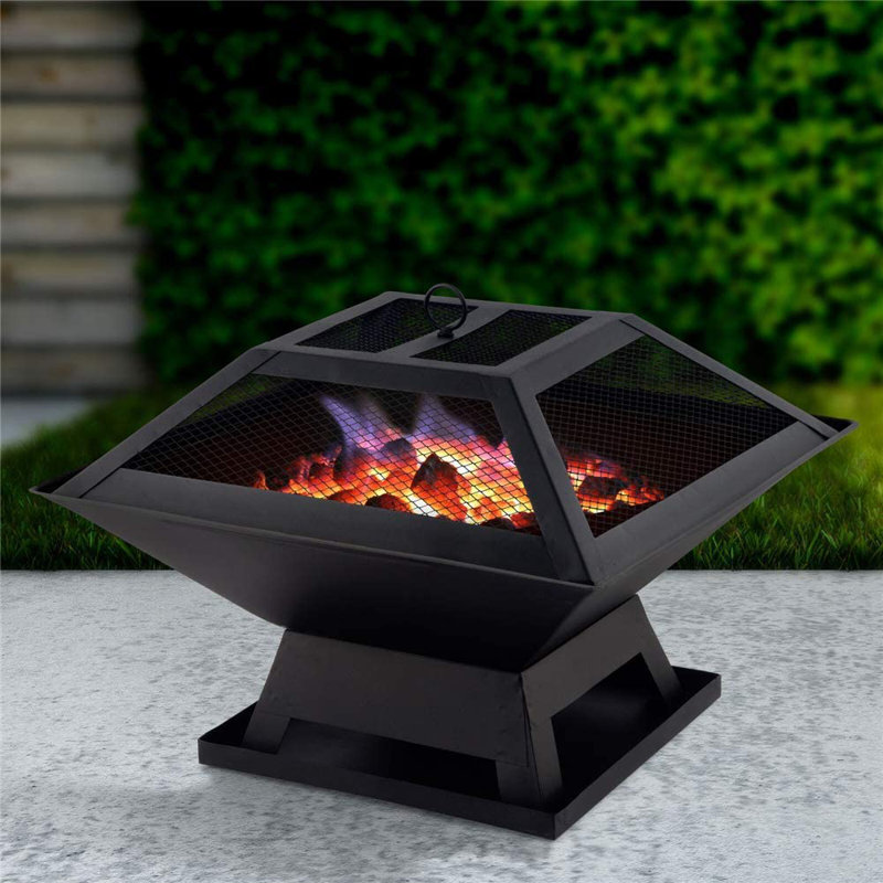 Villegas 46.5cm Square Steel Fire Pit Accessory