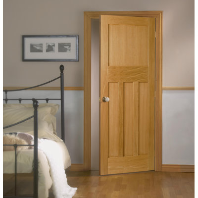 DX 30s Style Unfinished Oak Internal Door
