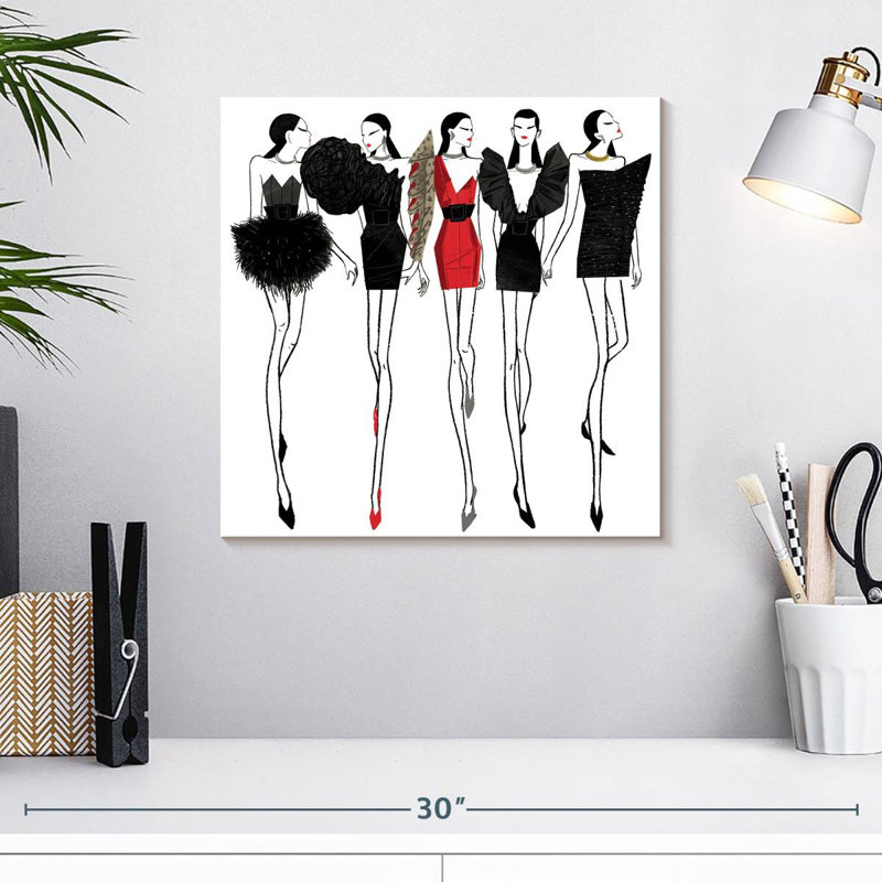 Shuttleworth Fashion Pop of Red, H 16 po x l 16 po