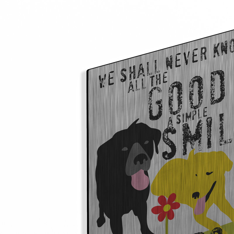 «The Good A Simple Smile Can Do» par Ginger Oliphant, H 16 po x l 12 po