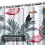 Rideau de douche tropical à motif de palmier tropical avec 12 crochets-1599244298
