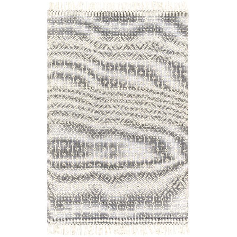 Benda Wool Geometric Indoor Rug, Rectangle 8'10" x 12'