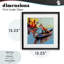 «Fox's Voyage on Canoe», reproduction sous verre encadrée, design par Adam Swanson-87528539-87528538