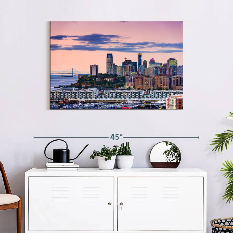 Hannes Jersey City Skyline, H 24 po x l 36 po