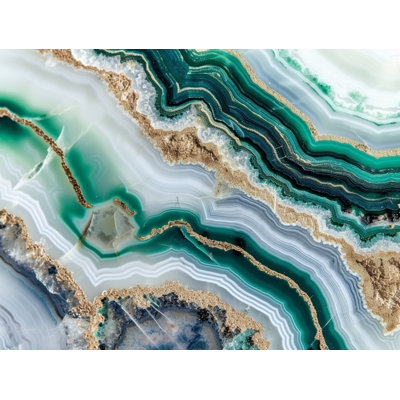 Agate Mineral Warm Machine Printed Throw Blanket