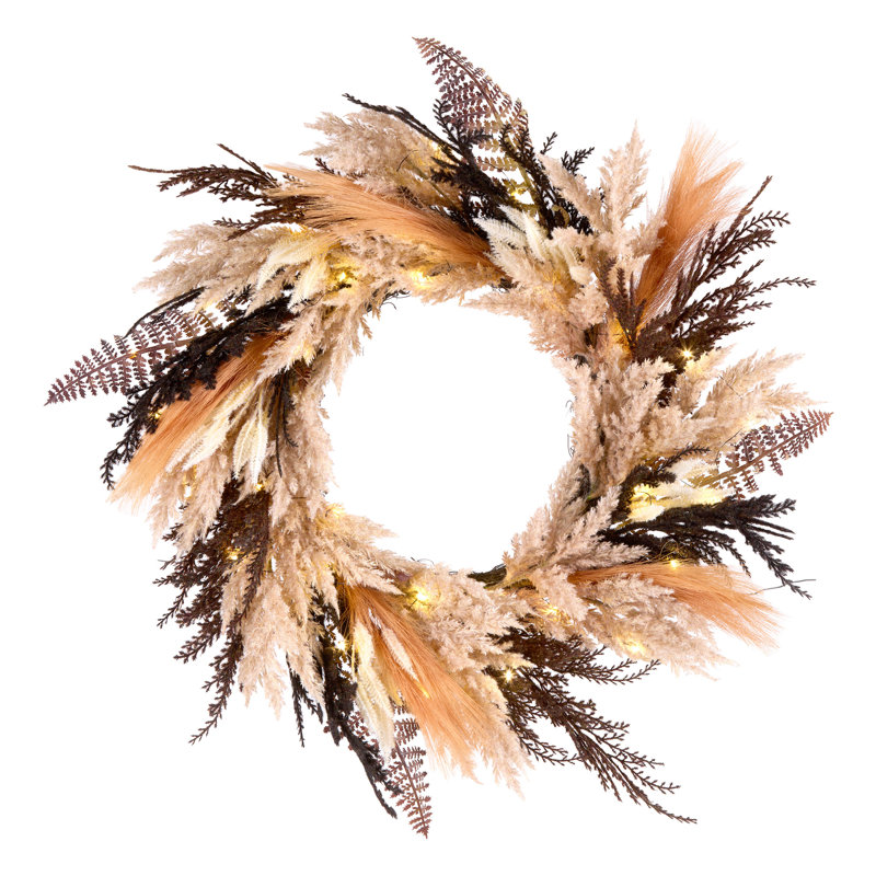 26" W Polyethylene Plastic Wreath