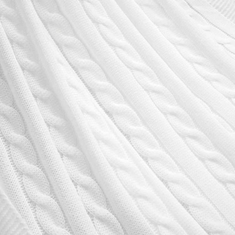 Couverture pour bébé en polyester , Blanc