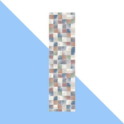 Beom Chequered Area Rug