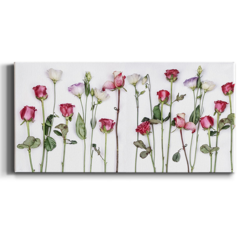 Rouge Moderne - impression sur toile tendue, H 16 po x l 8 po x P 1 po