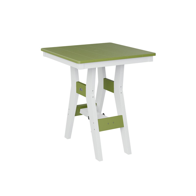 Table de salle à manger carrée 28 po Berlin Gardens Harbor, H 30,37 po x l 28 po x P 28 po, Vert