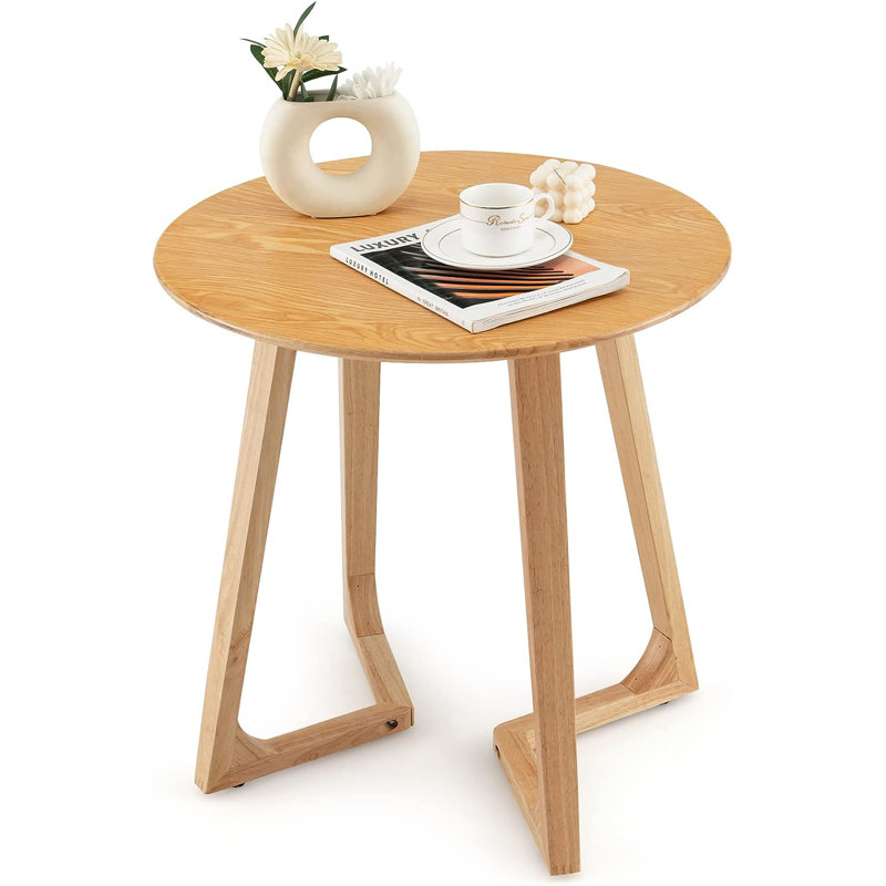 Solid Wood Sled End Table