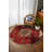 Strawbridge Red Beige Brown Moroccan Machine Printed Cotton Polyester Area Rug-1003689655