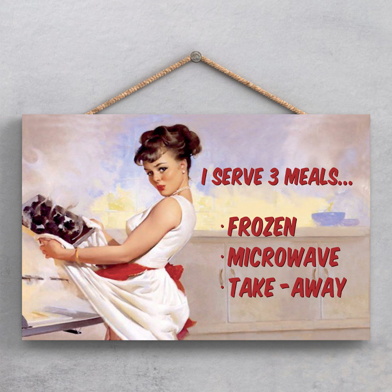Serve 3 Meals - Print on MDF