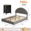 Ensemble de chambre à coucher rembourrée 3 pièces et ensemble de 3 tables de chevet-2102083721-2102083720