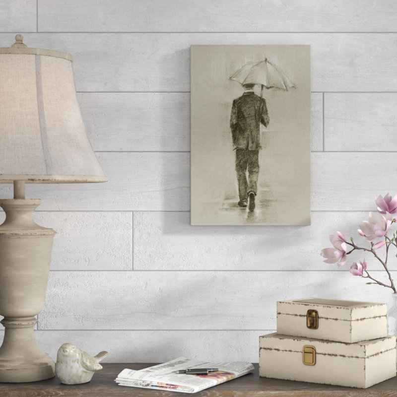 Rainy Day Rendezvous II by Ethan Harper - Print, 46cm H x 30cm W, Wrapped Canvas