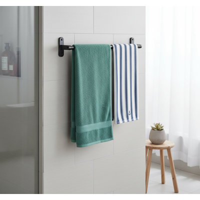 Porte-serviettes mural antirouille 24 po, barre de rangement robuste pour rangement de salle de bain