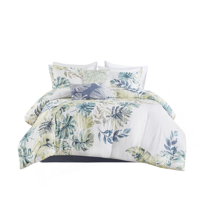 Ensemble d'édredon 6 pièces en coton, Édredon de grande taille et 5 pièces supplément