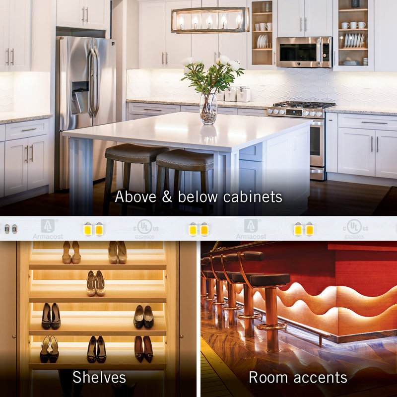 RibbonFlex Home 24V Dim-to-Warm White LED Strip Light Kit